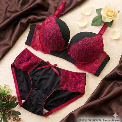Luxury Lace & Satin Lingerie Set
